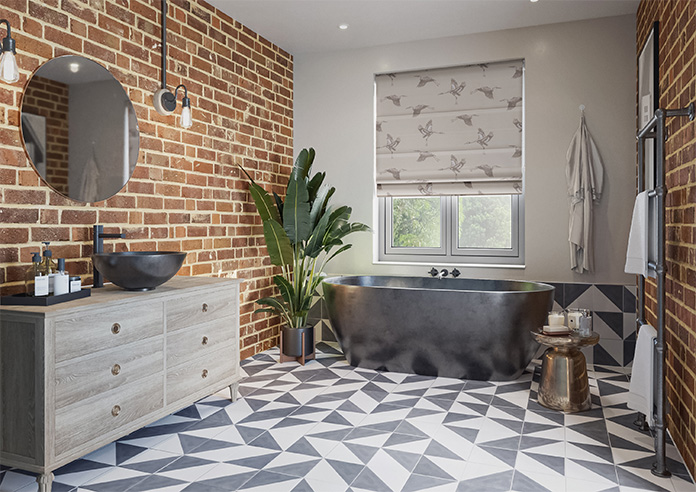 Cranes, Pearl - Roman Blind - Image 6